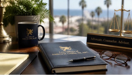 Book, pen, coffee on desk